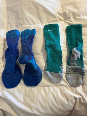 Nike Kids Performance Crew Socks - Blue & Teal